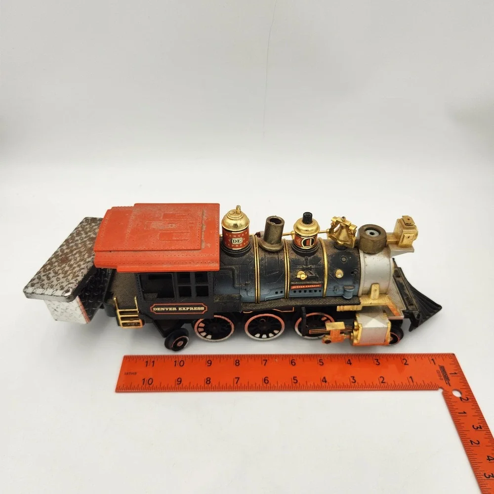 Vintage New Bright Denver Express Train Locomotive Tractor Supply Co Box 1988